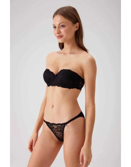 BALENLİ STRAPLEZ DESTEKLİ SÜTYEN TAKIMI KADIN 4563