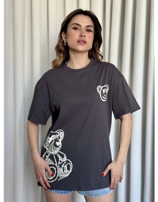 Baskılı ayıcıklı tişört