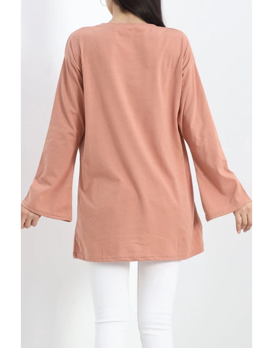 Baskılı Oversize Suprem Tunik Koyusomon - 20217.1567.