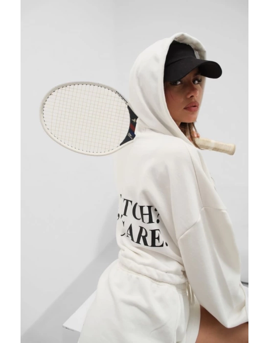 Beli Lastikli Fermuarlı Sweatshirt