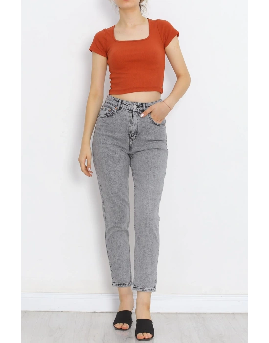 Baskılı Oversize Bisiklet Yaka T-shirt - Siyah