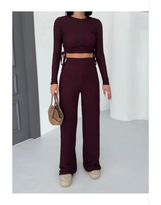 Bubble alt üst takım bordo pt510446