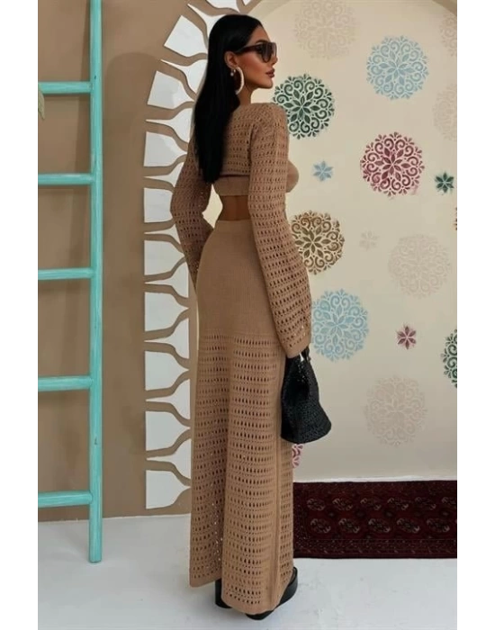 Büstiyer Ve Bolerolu Ajur Üçlü Takım 10087