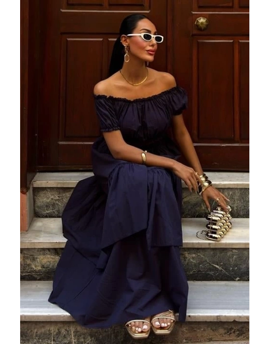 Büzgülü Crop Kat Detaylı Fırfır Etekli Takım 10196