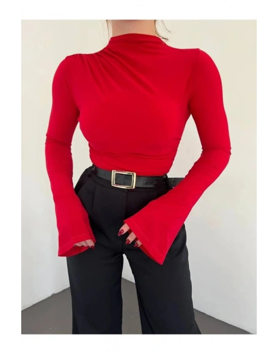 Büzgülü İspanyol Kol Bluz