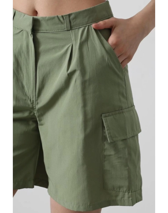 Cargo Cepli Şort - Haki