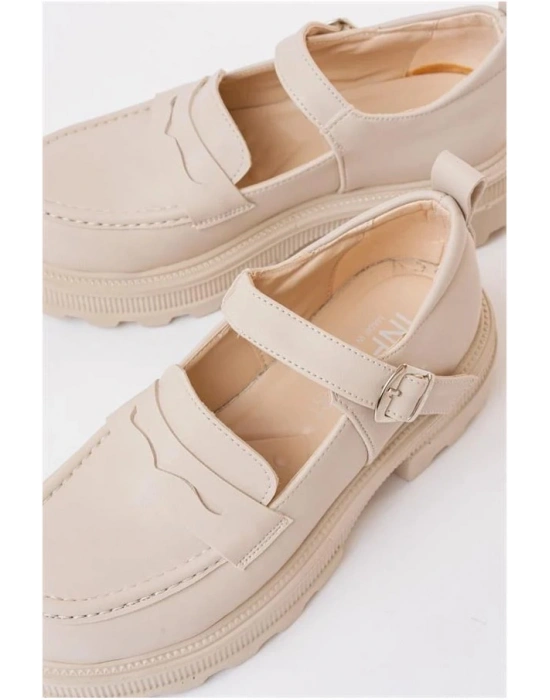 Kadın Tabanlı Tempo Yüksek Süet Modern Loafer Ayakkabı