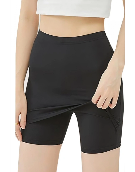 ÇİFT KATMANLI ETEK ALTI ŞORT KORSE KADIN 4432