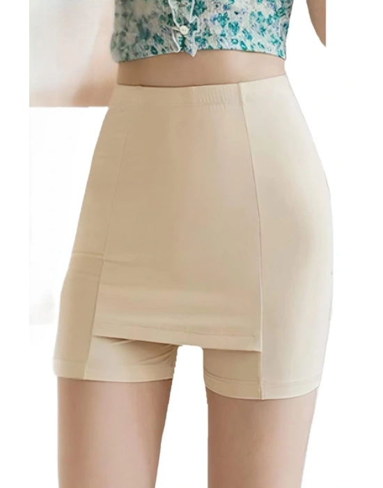 ÇİFT KATMANLI ETEK ALTI ŞORT KORSE KADIN 4432