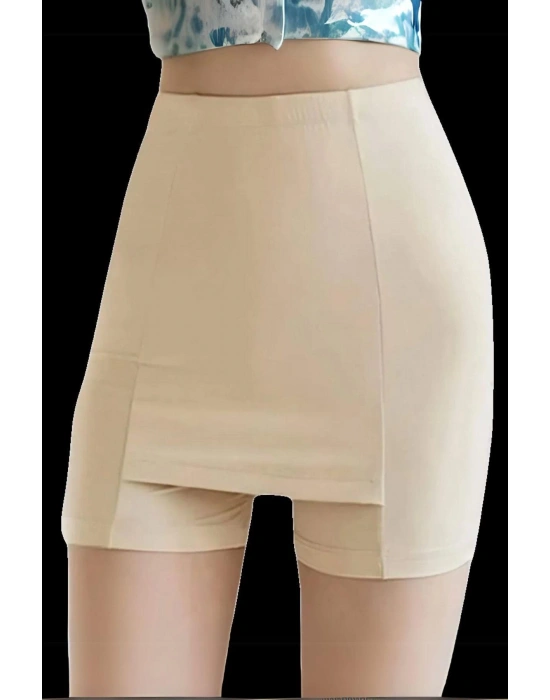 ÇİFT KATMANLI ETEK ALTI ŞORT KORSE KADIN 4432