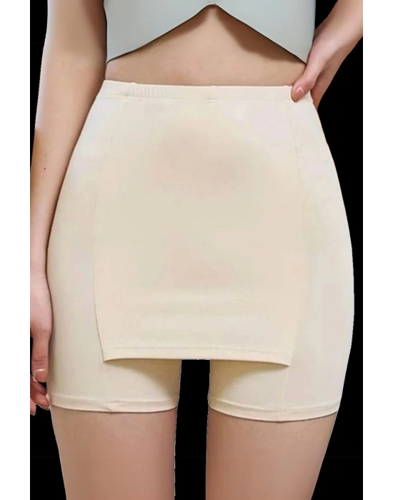 ÇİFT KATMANLI ETEK ALTI ŞORT KORSE KADIN 4432
