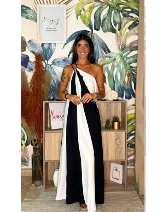 ÇİFT RENKLİ ELBİSE