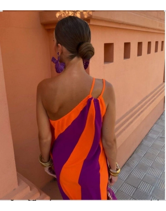 ÇİFT RENKLİ ELBİSE