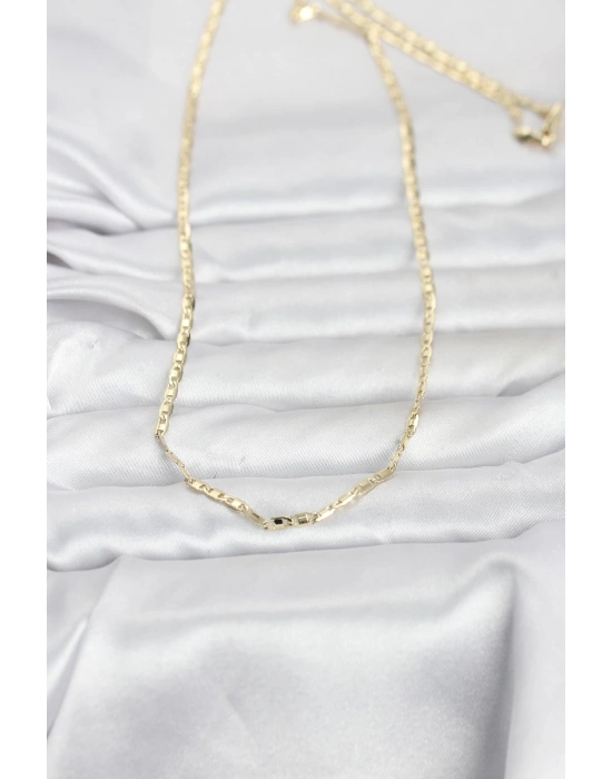 CM 14K Gold Renk Gemici Zincir Model 60 cm Kadın Kolye