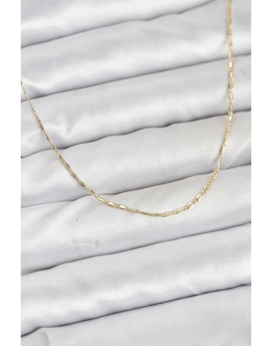 CM 14K Gold Renk Kesme Model 60 cm Kadın Kolye