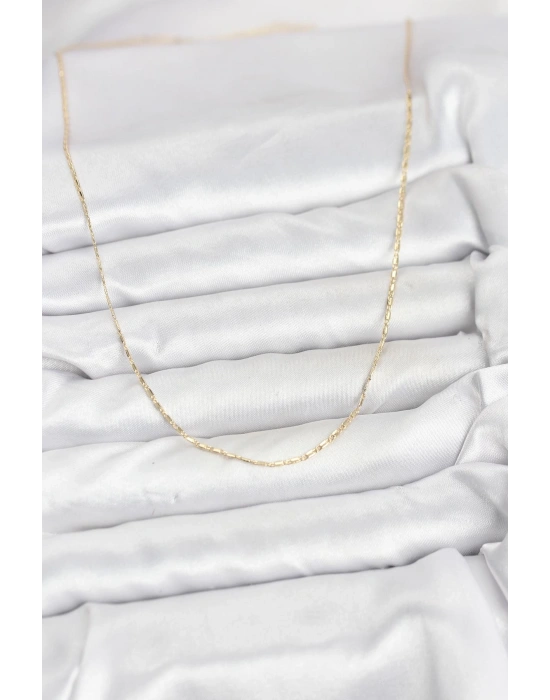 CM 14K Gold Renk Kesme Model 60 cm Kadın Kolye