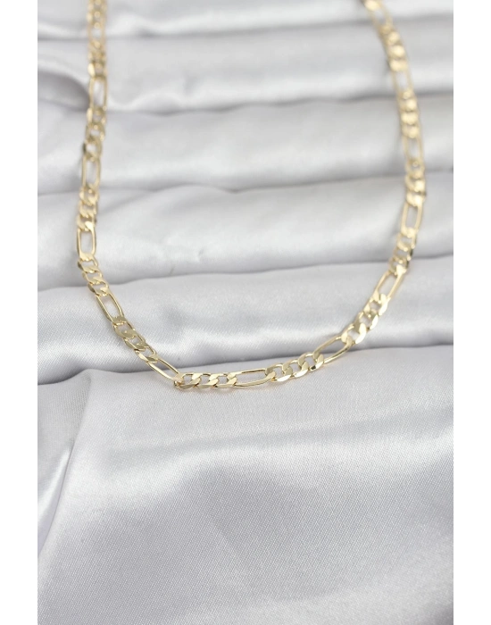 CM 14K Gold Renk Kuşgözü Zincir Model 60 cm Kadın Kolye