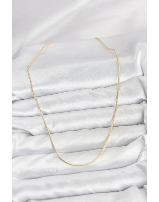 CM 14K Gold Renk Yılan Zincir Model Kadın Kolye