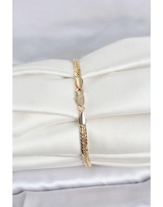 CM 14K Gold Renk Zincir Model Kadın Bileklik