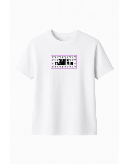Çocuk Ön Sizin Tasarımınız Basic Tshirt - Beyaz