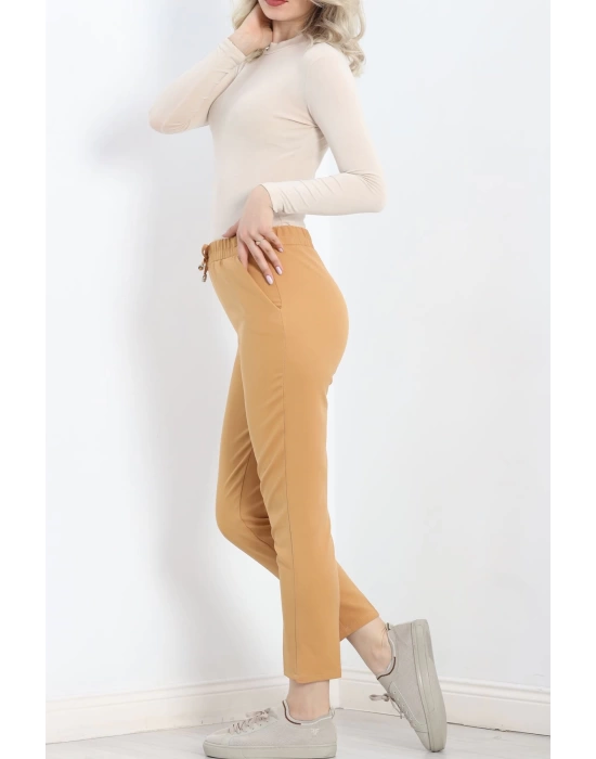 Dabıl Bağcıklı Pantolon Sütlükahve - 20138.1884.