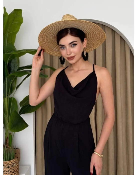 Darcy Sırt Dekolteli Tulum