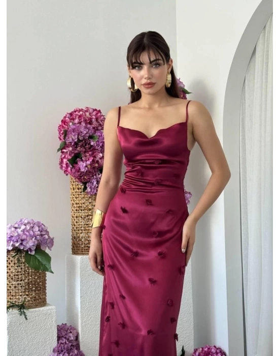 Dora Çiçek Detaylı Elbise