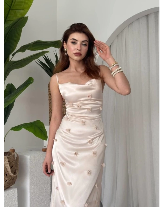 Dora Çiçek Detaylı Elbise