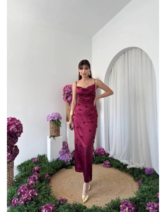 Dora Çiçek Detaylı Elbise