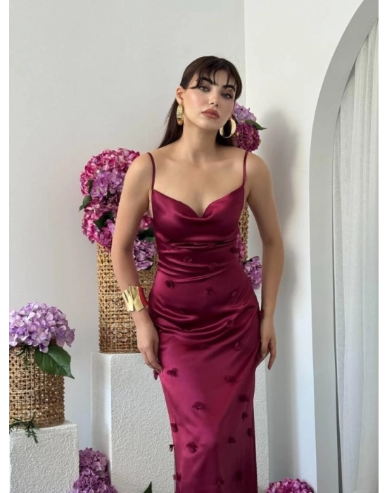 Dora Çiçek Detaylı Elbise