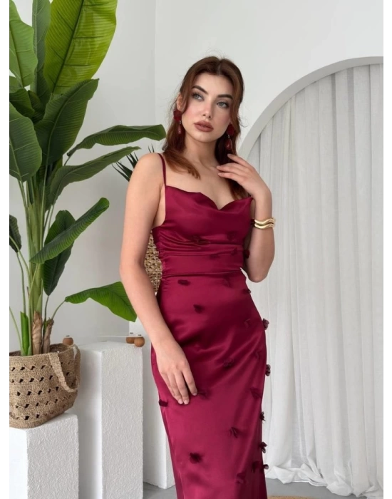 Dora Çiçek Detaylı Elbise