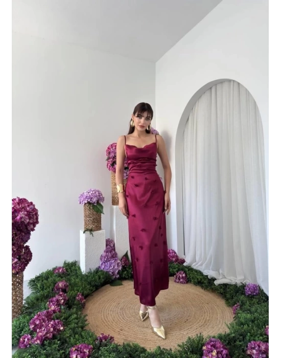 Dora Çiçek Detaylı Elbise