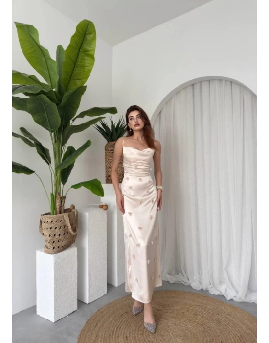 Dora Çiçek Detaylı Elbise