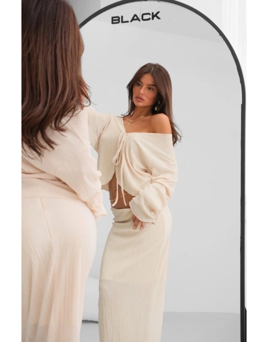 Düşük Bel Maxi Boy Etek