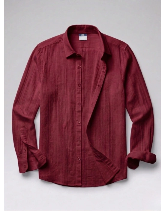 Erkek Armürlü Yarım Oversize Müslin Gömlek