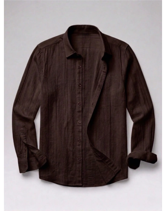 Erkek Armürlü Yarım Oversize Müslin Gömlek