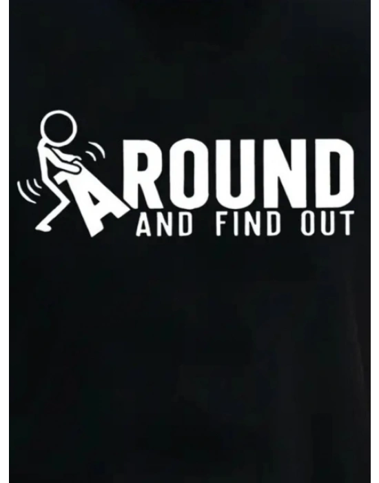 Erkek Around Baskılı Süprem T-shirt