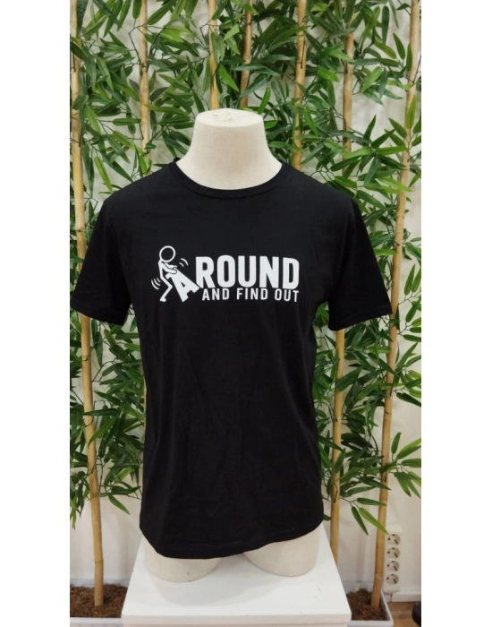 Erkek Around Baskılı Süprem T-shirt