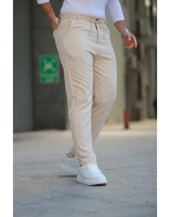 Erkek Beli Bağcıklı Jogger Pantolon