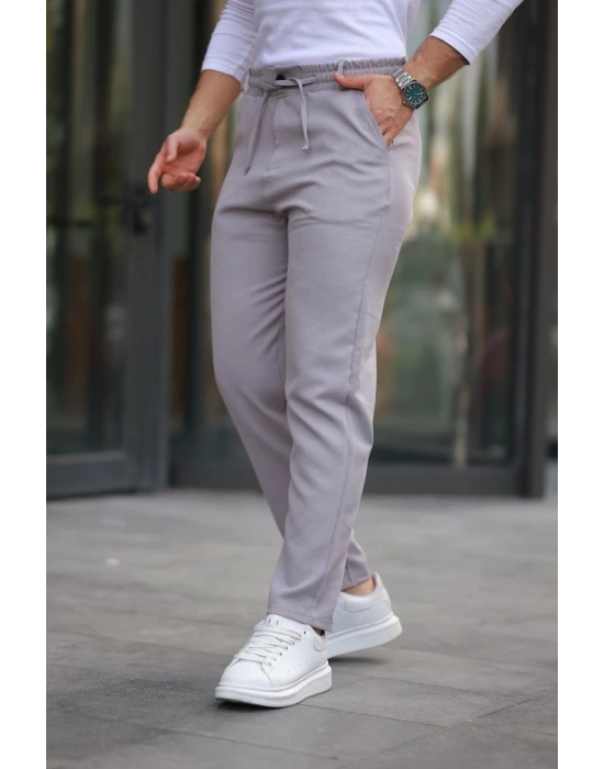 Erkek Beli Bağcıklı Jogger Pantolon