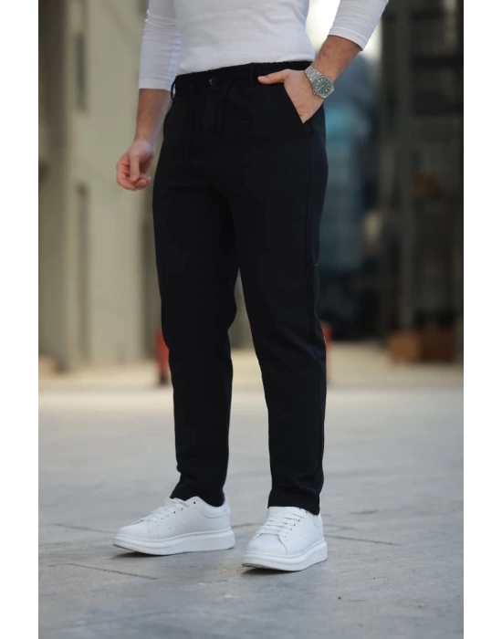 Erkek Beli Bağcıklı Jogger Pantolon