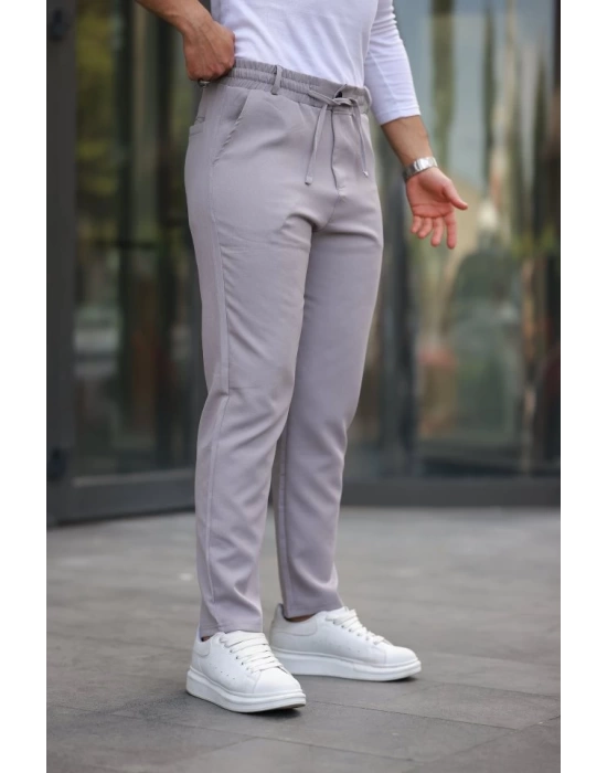 Erkek Beli Bağcıklı Jogger Pantolon