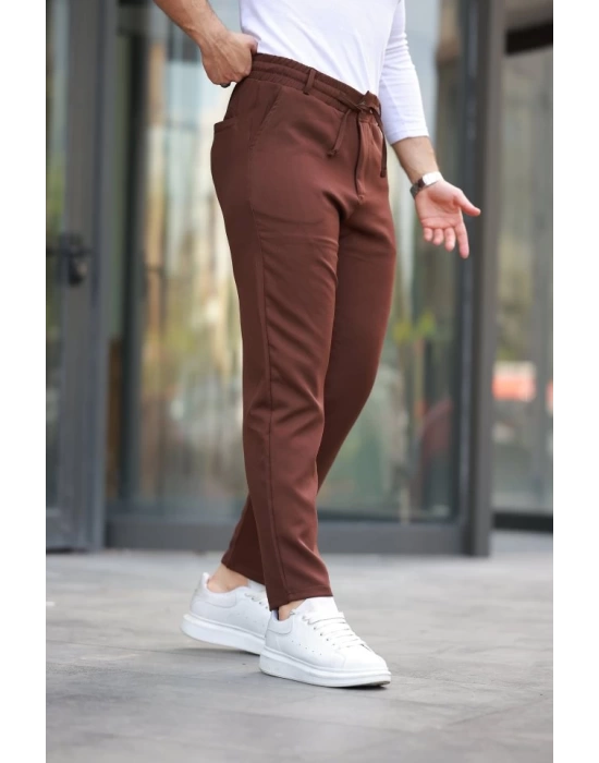 Erkek Beli Bağcıklı Jogger Pantolon