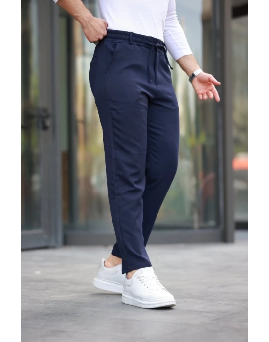 Erkek Beli Bağcıklı Jogger Pantolon