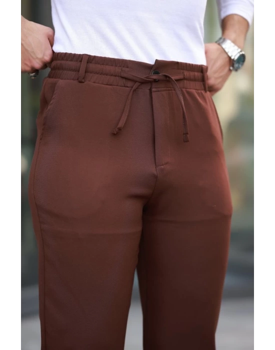 Erkek Beli Bağcıklı Jogger Pantolon