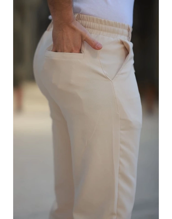 Erkek Beli Bağcıklı Jogger Pantolon