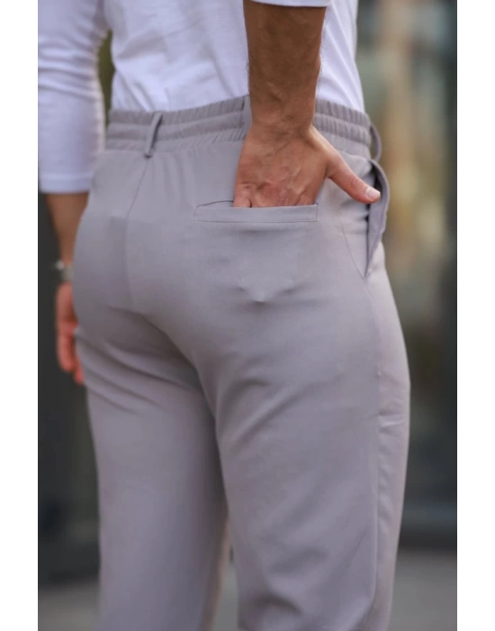 Erkek Beli Bağcıklı Jogger Pantolon