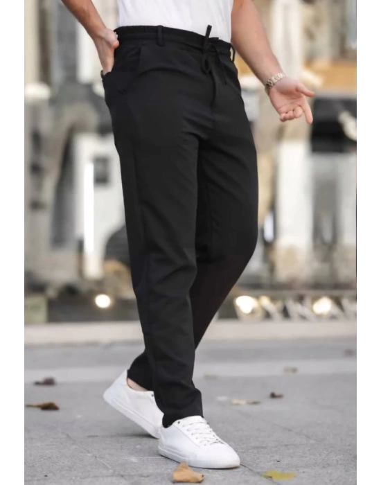 Erkek Beli Bağcıklı Jogger Pantolon