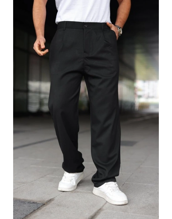 Erkek Beli Lastikli Baggy Pantolon