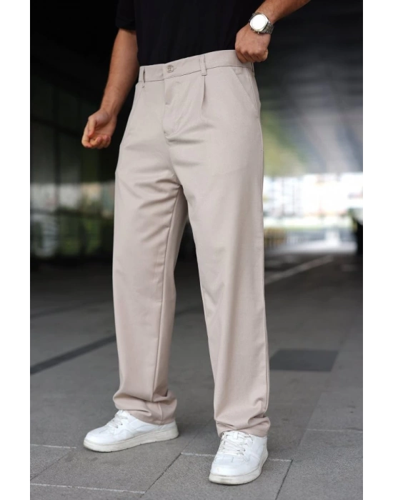 Erkek Beli Lastikli Baggy Pantolon